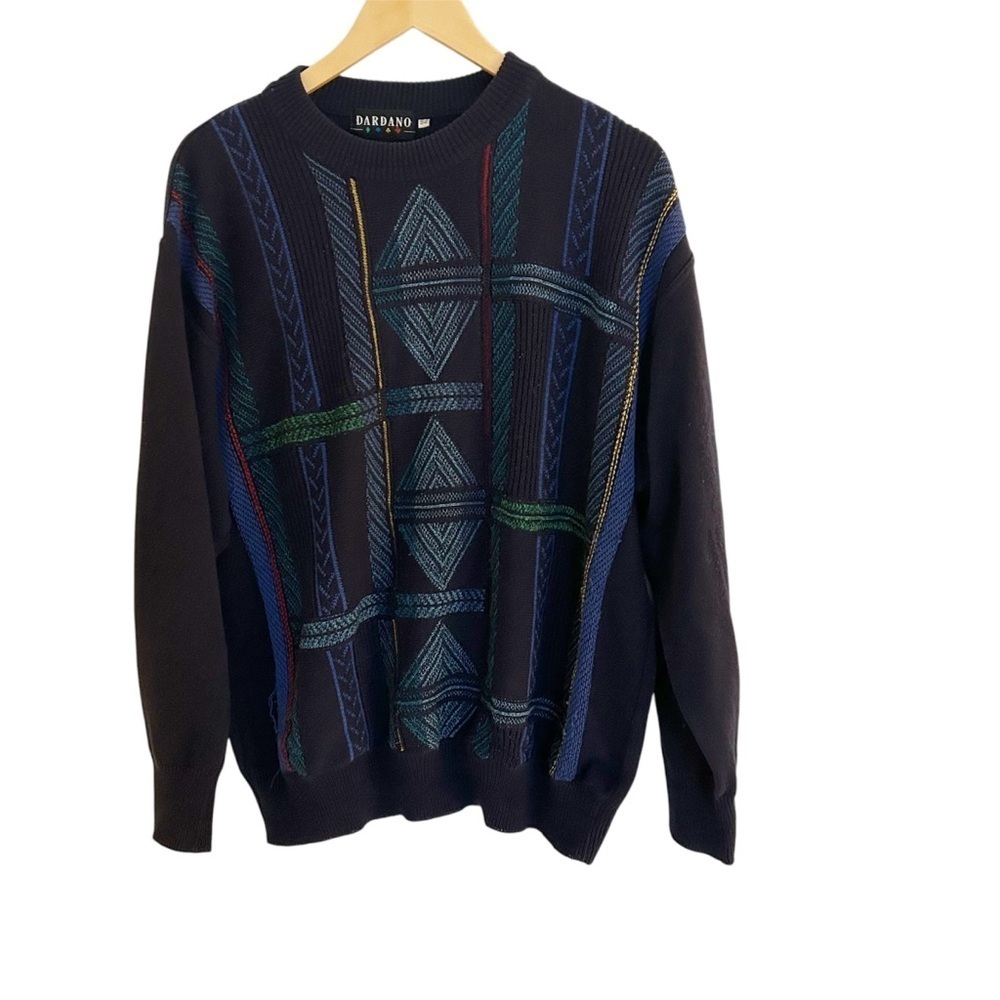 Cotton-Blend Vintage Grandpa Dardano Sweater Y2K Grunge Bundle & Save